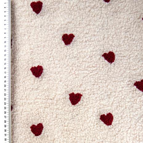 0,5 MTR. ♥ TEDDY HERZCHEN NATUR  ♥