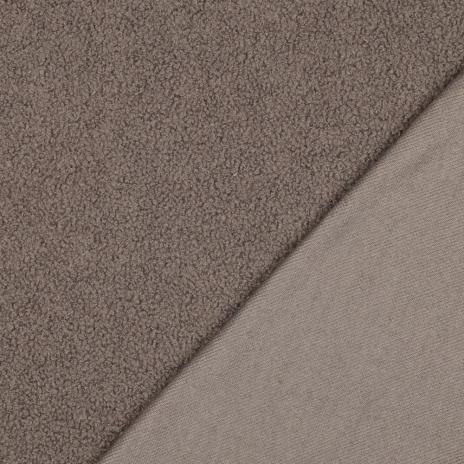 0,5 MTR. ♥ SUPER KUSCHLIGER TEDDY TAUPE ♥
