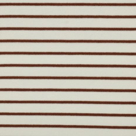 0,5 MTR. ♥ FROTTEE STREIFEN ECRU/TAUPE ♥