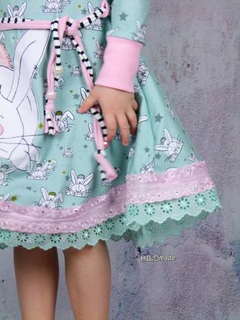 ♥1 Mtr. Wäschespitze - BLUMENRANKE - 6cm - MINT ♥
