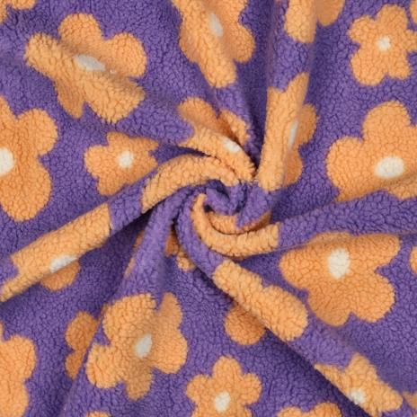 0,5 MTR. ♥ DAISIES FLOWER TEDDY FLIEDER APRICOT ♥
