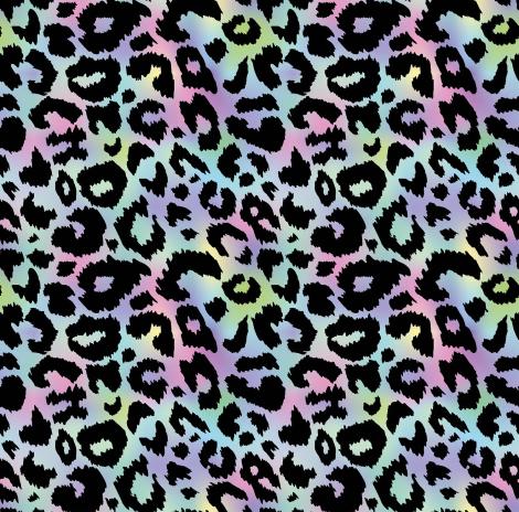 RESTSTÜCK 0,90 MTR. ♥ SOFTSHELL LEO MULTICOLOR RAINBOW ♥