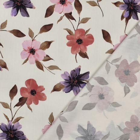 0,5 MTR.♥ VISKOSE FLORAL ROMANCE ♥