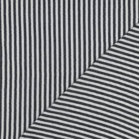 0,5 MTR. ♥ MUSSELIN STREIFEN - NAVY ♥