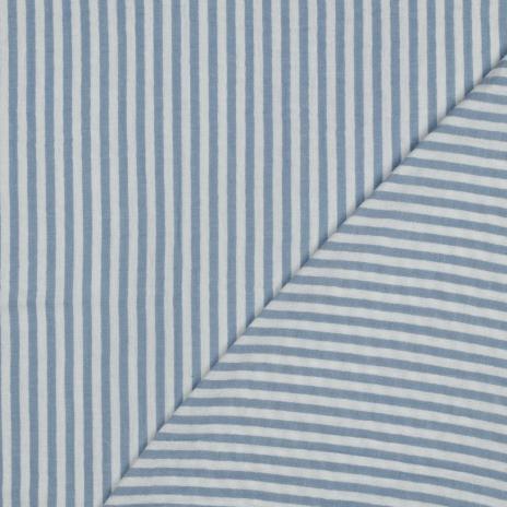 0,5 MTR. ♥ MUSSELIN STREIFEN - JEANS ♥