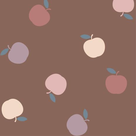 0,5 MTR. ♥ RIPPSTRICK JERSEY  APPLES BRAUN ♥