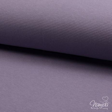 0,5 MTR. WAFFEL JERSEY 100% BAUMWOLLE - ANTIK LILA