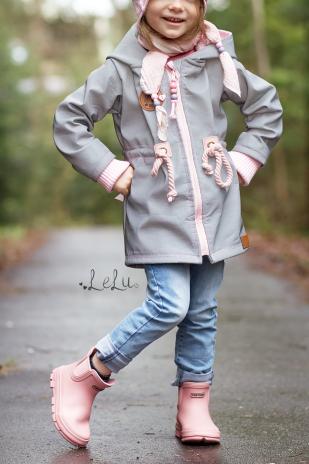 0,5 MTR. ♥ REFLEKTIERENDER SOFTSHELL GRAU ♥