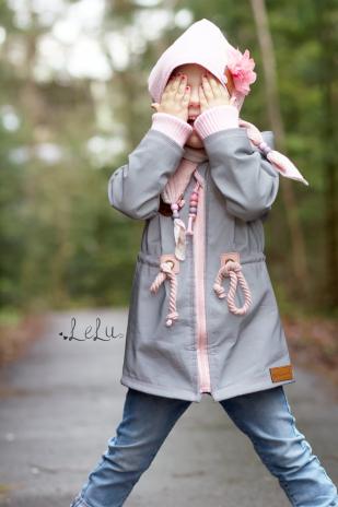 0,5 MTR. ♥ REFLEKTIERENDER SOFTSHELL GRAU ♥