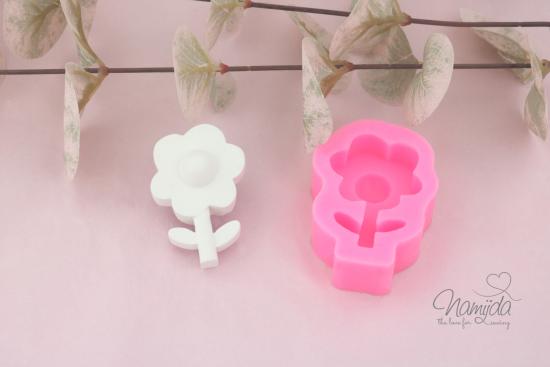 1 STÜCK ♥ GIESSFORM SILIKON BLÜMCHEN SONNENBLUME 5cm ♥