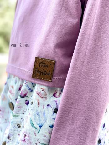 0,5 MTR. ♥  UNI BIO BAUMWOLLJERSEY LAVENDEL ♥
