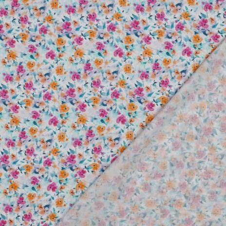 0,5 MTR.♥ VISKOSE ECOVERO SUNNY BLOSSOM ♥