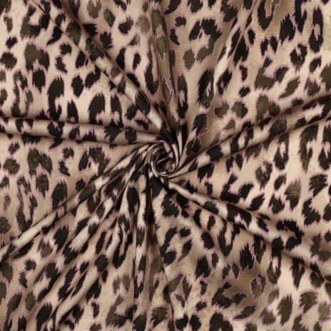 0,5 MTR.♥ VISKOSE SOFT WILD LEO LEICHT ELASTISCH ♥