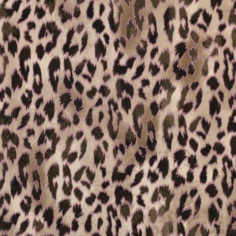 0,5 MTR.♥ VISKOSE SOFT WILD LEO LEICHT ELASTISCH ♥