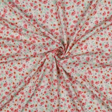 0,5 MTR.♥ VISKOSE LENI ROSENZAUBER ♥