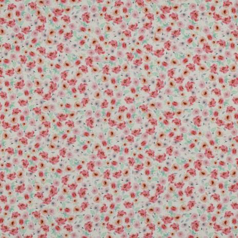 0,5 MTR.♥ VISKOSE LENI ROSENZAUBER ♥