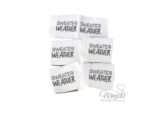 5 STCK. ♥ NAMIJDA EP WEBETIKETTEN - SWEATER WEATHER ♥