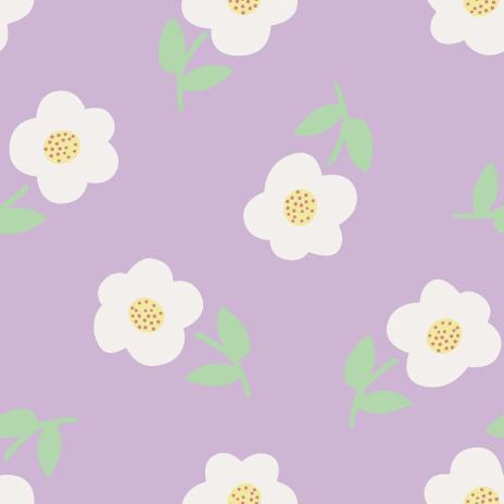 0,50 MTR. ♥ SPRING DAISIES FLIEDER JERSEY ♥