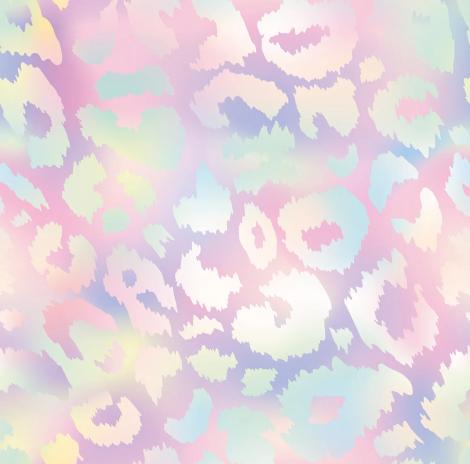 0,5 MTR. ♥ SOFTSHELL LEO PASTELL MULTICOLOR RAINBOW ♥