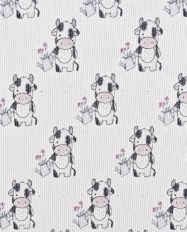 0,5 MTR. ♥ RIPPSTRICK JERSEY DORFKIND KUH ♥