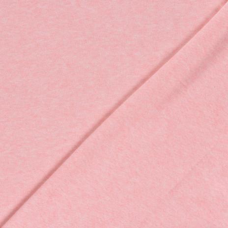 0,5 MTR. ♥ SUPER FLAUSCHIG - WEICHER  STRICKSTOFF ROSA MELANGE ♥