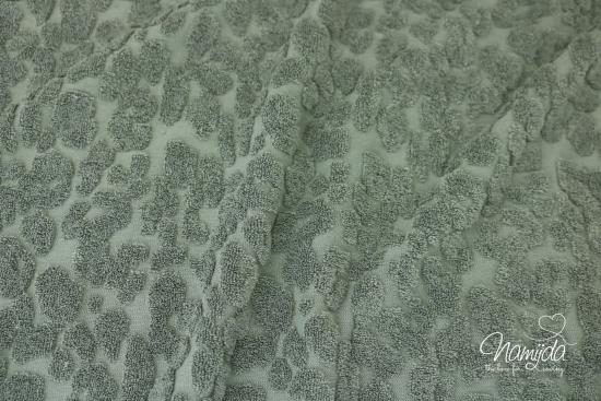 0,5 MTR. ♥ FROTTEE KNITTED LEO KHAKI ♥