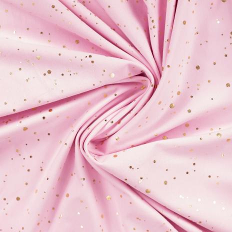 0,50 MTR. ♥ GOLDEN BLUSH FOIL ROSA JERSEY ♥