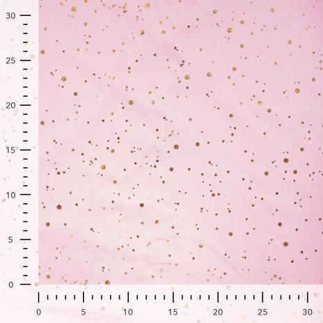 0,50 MTR. ♥ GOLDEN BLUSH FOIL ROSA JERSEY ♥