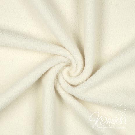 0,5 MTR. ♥ TEDDY BOUCLE FLEECE DOUBLEFACE NATUR ♥