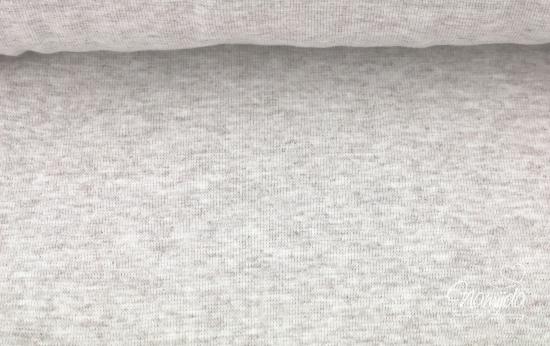 ♥0,5 Mtr. Bündchen - GLATT - TAUPE - MELIERT - Schlauch ♥
