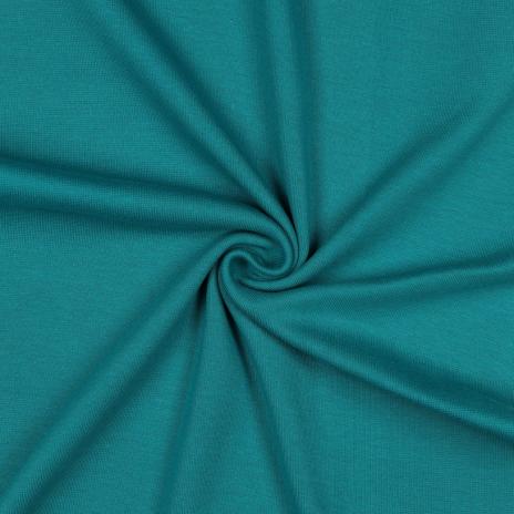 0,5 MTR. ♥  UNI BIO BAUMWOLLJERSEY PETROL ♥