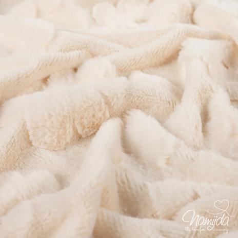 0,5 MTR. ♥ DAISIES SOFT TEDDY NATUR ♥