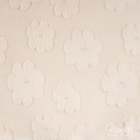 0,5 MTR. ♥ DAISIES SOFT TEDDY NATUR ♥