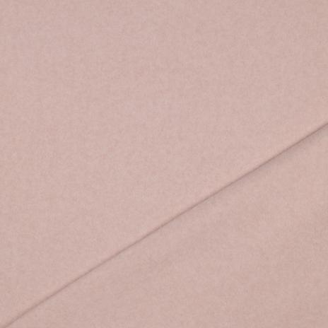 0,5 MTR. ♥ Doubelface Baumwollfleece ROSE MELANGE - 100% Baumwolle ♥