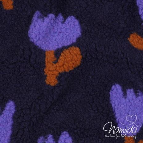 0,5 MTR. ♥ TULIP TEDDY NAVY - TULPEN ♥