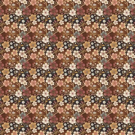0,50 MTR. ♥ VINTAGE BLOSSOM Jersey ♥