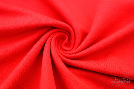 0,5 MTR. ♥ BIO SoMMER BAUMWOLL Sweat ROT/FRENCH TERRY ♥