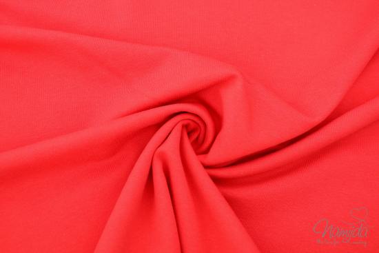 0,5 MTR. ♥  UNI BIO BAUMWOLLJERSEY ROT ♥