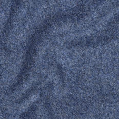 0,5 MTR. ♥ Doubelface Baumwollfleece JEANS MELANGE - 100% Baumwolle ♥