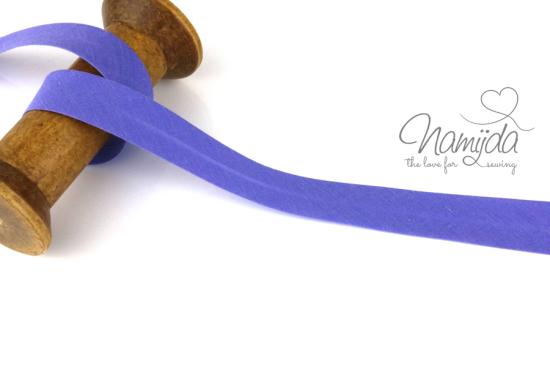 1 MTR. ♥ BAUMWOLL SCHRÄGBAND FLieDER - 20mm♥