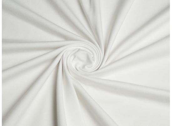 0,5 MTR. ♥  UNI BIO BAUMWOLLJERSEY WeiSS ♥