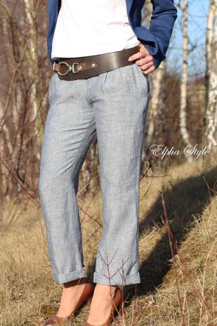 0,5 MTR. ♥ 100% LEINEN DuNKELGRAU MELIERT ♥