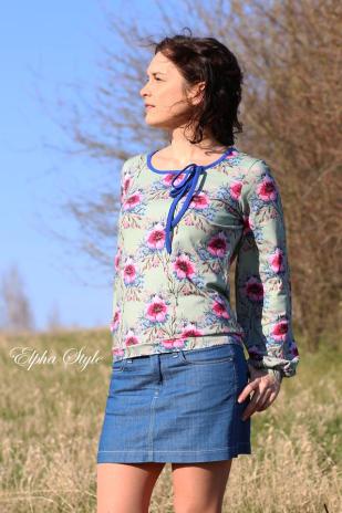 1 MTR. ♥ Elastisches Jersey Schrägband - Kobalt Blau ♥