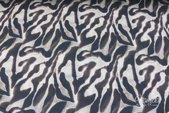 0,5 MTR. ♥ SOFTSHELL ZEBRA BRAUN/SCHWARZ ♥