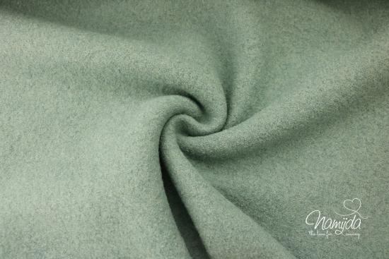 0,50 MTR. WeiCHER WoLLWALK -  DuSTY MINT - 100% WoLLE  (mulesingfrei)
