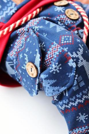 0,5 MTR. ♥ WeiHNACHTSTRAUM  NAVY EIGENPRODUKTION ♥