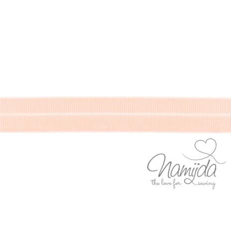 1 MTR. ♥ Elastisches Einfassband MATT - APRICOT - 20mm ♥
