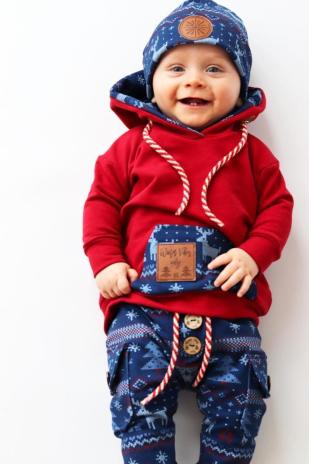 0,5 MTR. ♥ WeiHNACHTSTRAUM  NAVY EIGENPRODUKTION ♥