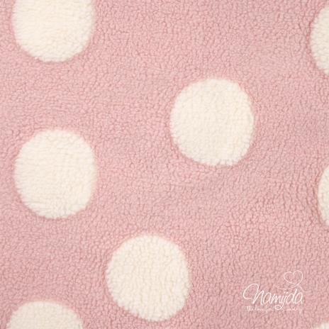 0,5 MTR.  ♥ TEDDY DOTS ROSE ♥