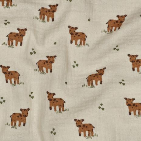 0,5 MTR. ♥ MuSSELIN DORFKIND KUH ♥